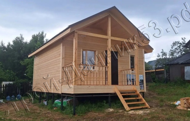 3 Каркасный дом Д-158, 7.5x6м, 42 М², Московская область, г.  Лосино-Петровский, р.п. Свердловский (8)